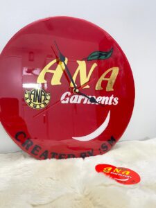 Handmade Resin Wall Clock – Custom Decorative Clock for Home & Office | ANA Garments Design