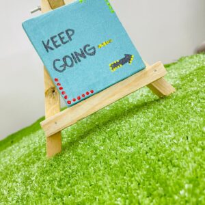 Blue 'Keep Going' Mini Canvas with Arrow Design