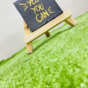 Black & Gold 'Yes You Can' Desk Art with Easel