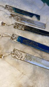 (Pack Of 4) Custom Quranic Verse Resin Bookmark with Tassel