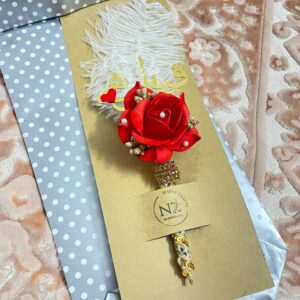 Rose and Feather Decorative Pen - A Touch of Elegance