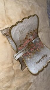 Handmade Floral Resin Rehal & Bookmark Set