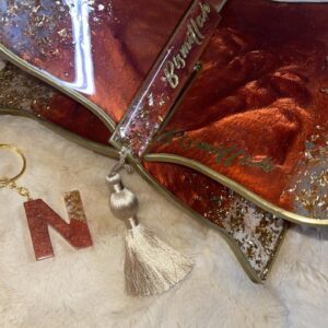 Artisan Rehal and Bookmark Set with "Bismillah" Inscription